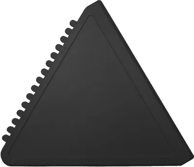 Produktbild von Dreieck Eiskratzer Schwarz, robust & handlich, mit Kratzzähnen und glatter Kante für Autoglas
