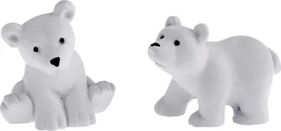 Produktbild von Dekofigur Eisbären Polyresin 2-4 cm weiß 2 Stück