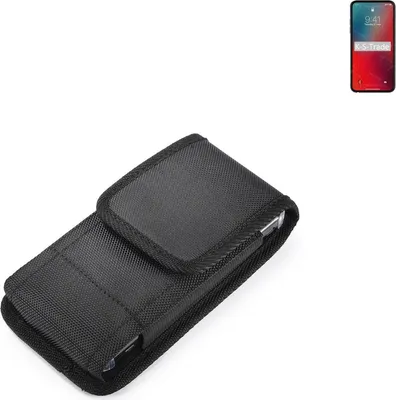 Produktbild von Holster Gürteltasche kompatibel mit Apple iPhone 12 Pro Max Holster Gürtel Tasche wasserabweisend Handy Hülle Schutz Hülle Outdoor schwarz