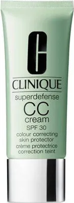 A tube of Clinique Superdefense CC cream with SPF 30.