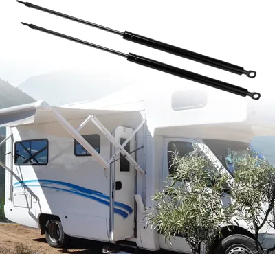 Image de 2 2 VšŠrins De 20 Pouces 20Ibs/90N Noirs VšŠrins De Support De Levage Ressorts š€ Gaz Universels Pour Camping-Car, Camion, Bateau.