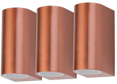 Produktbild von 3er Set Wandleuchten Alu-Druckguss für den Außenbereich