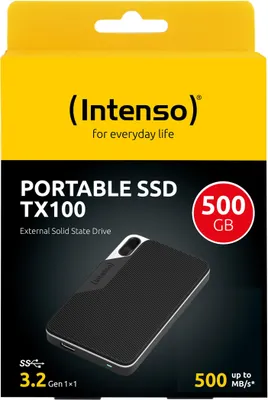 Productafbeelding van Intenso 3826451 Intenso TX100 500 GB externe SSD-Festplatte schwarz