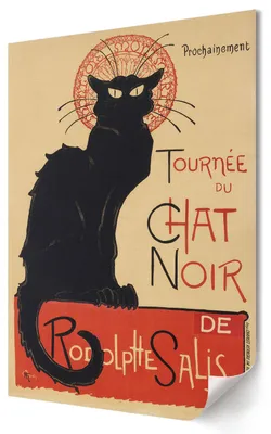 Produktbild von Tournée du Chat Noir- Kunstdruck A2 (42x59 cm) - Klassisch, ausdrucksstark, künstlerisch- Wandbild für Wohnzimmer Schlafzimmer & Flur, Modernes Poster Wanddeko, Ungerahmt