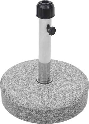 Sonnenschirmständer HWC-F92, Schirmständer Schirmhalter, Granit  24kg rund grau