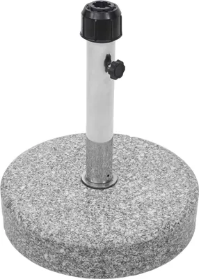 Zdjęcie produktu dla Stojak na parasol HWC-F92, stojak na parasol, granit ~ 24kg okrągły szary