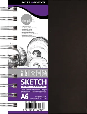 Obrázek produktu pro DALER-ROWNEY D482254600 Skicák - A6, 100 g/m2, 110 listů, spirálová vazba