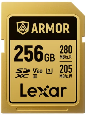 Produktbild von Speicherkarte Lexar ARMOR Gold, 256 GB, SDXC, UHS-II U3, V60, IP68