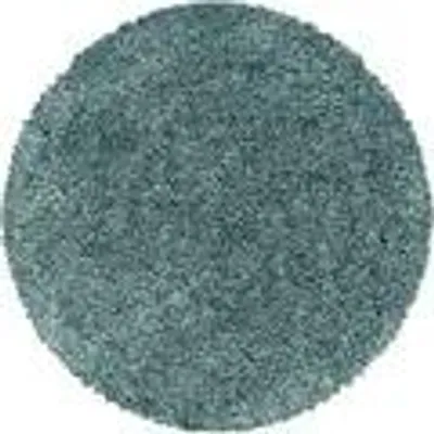 Produktbild von Einfarbiger Teppich, Zeitloser Uni-Teppich für Wohnzimmer, Schlafzimmer oder Büro, Größe: 160 cm Rund, Farbe: Aqua Blau