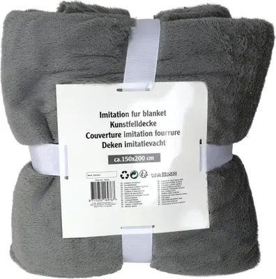 Produktbild von Kuscheldecke Polyester mit der Größe von 150x200cm verschiedene Farben