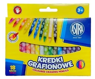 Image de Graphion crayons de couleur 18 couleurs Astra