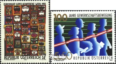 Produktbild von Briefmarken Österreich 1993 Mi 2111,2112 (kompl.Ausgaben) postfrisch Sondermarken