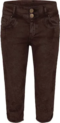 Produktbild von Trachten-Kniebundhose HENDRINA mit breitem Bund, Stickereien und Trachtenknöpfen