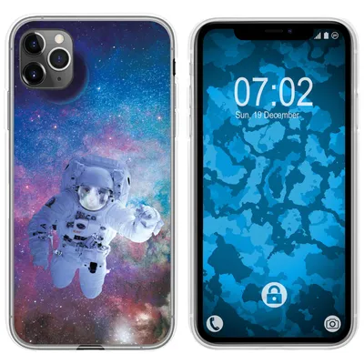 Produktbild von PhoneNatic Case kompatibel mit Apple iPhone 11 Pro Silikon-Hülle Space Catronaut M5