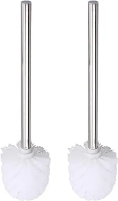 Produktbild von Toilettaschenreiniger-Set - Hygienisch und praktisch - 2 Stücke - Edelstahl - Weiß