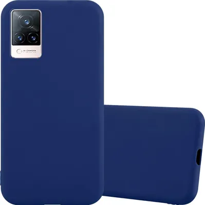 Produktbild von Cadorabo Hülle für Vivo V21 4G / 5G Schutzhülle in Blau Handyhülle TPU Silikon Etui Case Cover