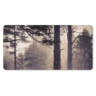 Produktbild von MuchoWow® Mauspad Mousepad Nebel - Herbstdekoration - Natur - Wald 60x30 cm - Mousepads - Maus Mat - Pad - Mausunterlage - Nachhaltig