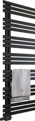 Produktbild von Schulte Heizkörper Emma, 176,4 x 60 cm, Mittelanschluss seitlich versetzt, Mattschwarz, für Zentralheizung, ohne Thermostat/Heizstab