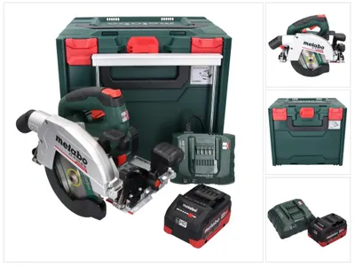 Produktbild von Metabo KS 18 LTX 66 BL Akku Handkreissäge 18 V 165 mm + 1x Akku 5,5 Ah + Ladegerät + metaBOX