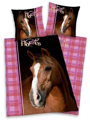 Immagine prodotto di Biancheria da letto Herding horse 135 x 200 cm 80 x 80 cm 100% cotone