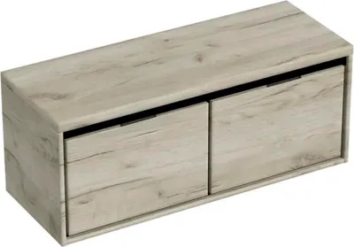 Produktbild von Sanox Waschtischunterschrank Loft BxHxT 120,2 x 48,6 x 45 cm Frontfarbe craft oak mit Waschtischplatte 2 Auszüge