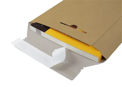 Image de 100x ColomPac® CP 010.02 pochettes d'expédition en carton ondulé 185x270x50 mm, brun