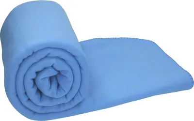 Produktbild von Betz Luxus Maxi Fleecedecke Kuscheldecke Farbe hellblau Größe 140x190 cm Qualität 220g/m²