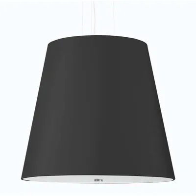 Produktbild von Pendelleuchte, Weiß, Schwarz, Stoff, Glas, Stahl, H 110 cm