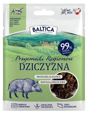 Produktbild von BALTICA Przysmaki regionów Monoprotein Venison – leckerli für hunde – 30g