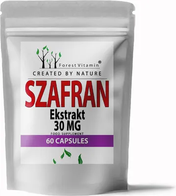 Immagine prodotto di Forest Vitamin Estratto di zafferano Rilassamento dell'umore e dello stress 30mg 60 Capsule
