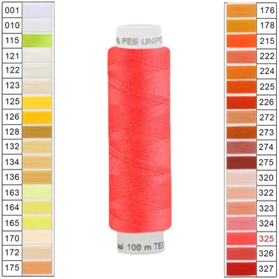 Produktbild von Nähgarn 10 x 100m Unipoly 120 Tex14x2 Universalnähgarn Allzweckgarn Polyester 1v6 Farbwahl, Farbe:325