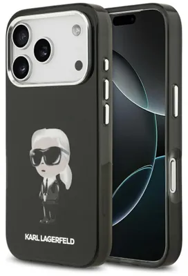 Zdjęcie produktu dla Etui Karl Lagerfeld IML Aquarelle Karl do iPhone 17 Pro czarny