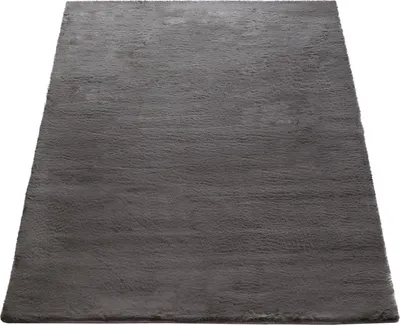 Immagine prodotto di Tappeto soggiorno a pelo lungo morbido finto pelo di coniglio sintetico antracite dimensioni 160x230 cm