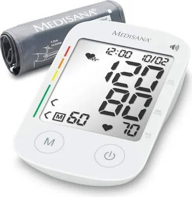 Produktbild von Blutdruckmessgerät, MEDISANA BU 535, Sprechend, 6 Sprachen, Großes Display, XXL Ziffern, Arrhythmie Erkennung, 240 Speicherplätze