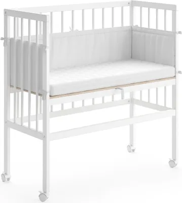 Produktbild von Vitalispa Beistellbett Sophie, 40 x 90 cm 1 Seitenschiene, Weiß