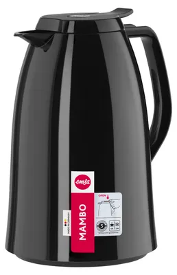 Produktbild von EMSA Isolierkanne Mambo Quick Tip 1,5l hochglanzschwarz