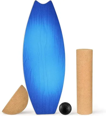 Imagen del producto de Tabla de equilibrio para adultos, juego de tabla de equilibrio de madera, capacidad de carga: 200 kg