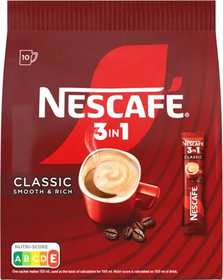 Obrázok produktu pre Kawa rozpuszczalna Nescafé 3w1 Classic 10 saszetek