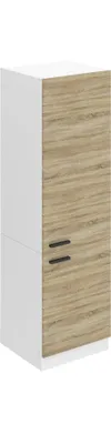 Produktbild von Belini Kühlschrank Schrank Hochschrank Küche SSL. 60 cm Breite und 204 cm Höhe. Einbauschrank für Kühlschrank mit 2 Türen,  Sonoma-Eiche
