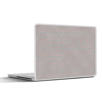 Obrázek produktu pro Nálepka na notebook - 10,1 palce - Vzory - Šestiúhelníky - Růžové zlato - Modrá