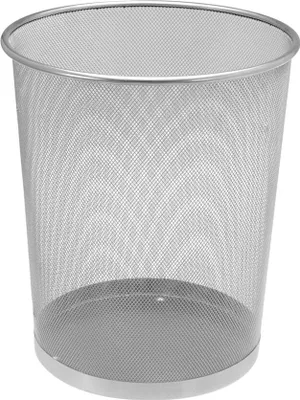 Produktbild von Papierkorb klein - 13 Liter - aus Metall - grau
