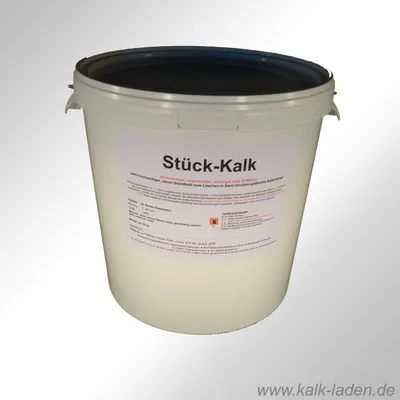 Produktbild von Gebrannter Kalk (Stück-Kalk) 18 kg im Eimer