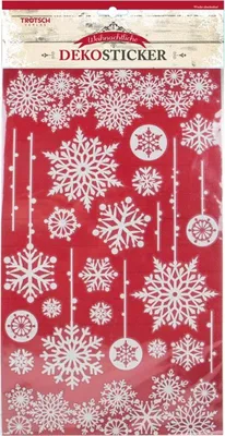 Produktbild von Wand - Fenster Dekosticker Glitzer Weihnachten