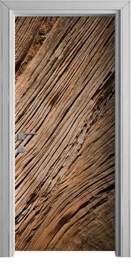 Produktbild von Tür Selbstklebende 90x210 cm Türfolie Türtapete Klebefolie - Braunes Holz