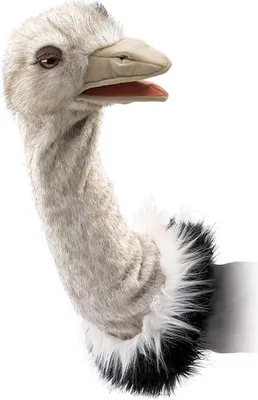 Produktbild von Folkmanis Handpuppe Vogel Strauß für die Puppenbühne 2872