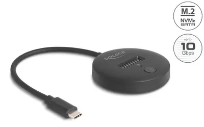 Produktbild von DELOCK M.2 Dockingstation für M.2 NVMe/SATA SSD