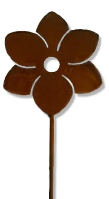 Produktbild von Edelrost Blüte schlicht mit Stecker