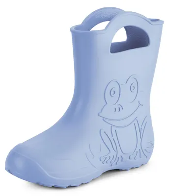 Image de Ladeheid Femmes bottes de pluie légères en caoutchouc Eva LA-CA-09 (bleu clair, 36/37 UE)