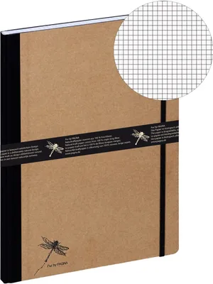 Produktbild von PAGNA Notizbuch A4 Pur 192S kariert natur 1Stk
