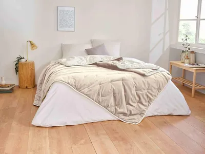 Plaid 150x200 cm, ivoorkleurig, 100% Polyester, weich